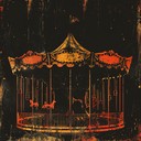 a dark and eerie instrumental that evokes the feeling of an abandoned carnival