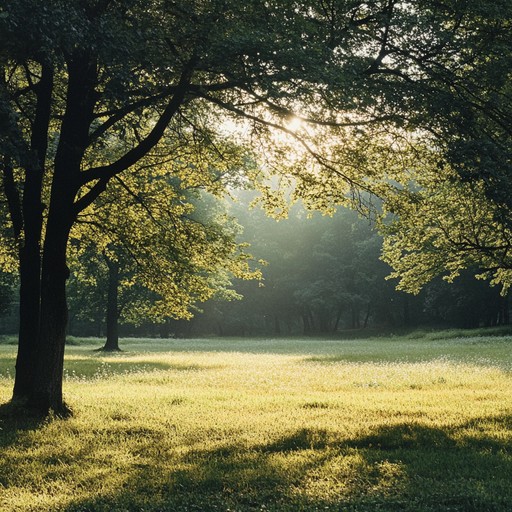 A charming jingle that captures the feeling of lying in a sunlit meadow, surrounded by gentle breezes and the sound of nature. With its soft, plucked strings and airy harmonies, this piece evokes sweet daydreams and a sense of tranquility.