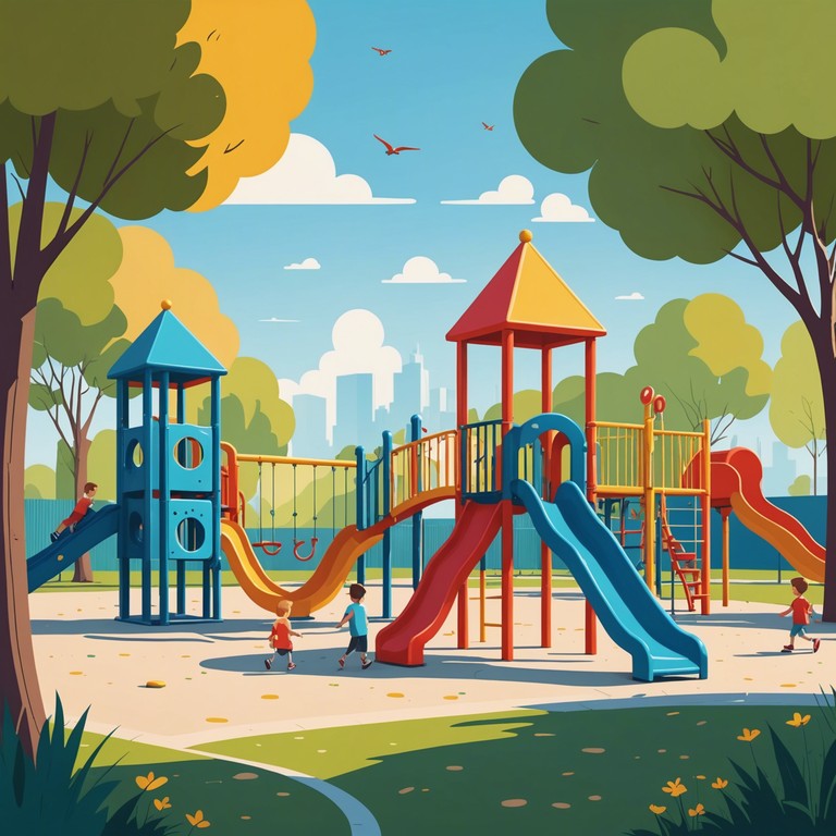 A track composed to bring a smile to a child’s face, featuring gentle xylophone melodies that paint a picture of a sunny day filled with play and laughter.