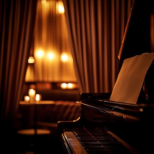 An instrumental cabaret composition that evokes serenity and calm through gentle piano melodies, transporting listeners to an intimate, smoky lounge in the silent hours of the night.