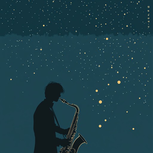 An instrumental jazz composition that captures the intimate allure of a midnight rendezvous, weaving sultry saxophone melodies with gentle piano chords to evoke feelings of desire and romance beneath shimmering starlight.