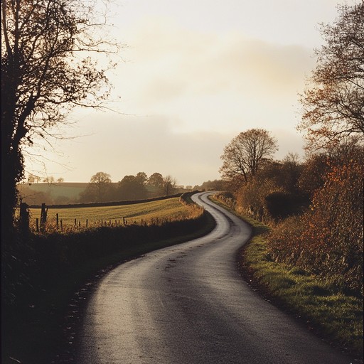 Imagine the warmth of the late afternoon sun as it casts golden rays on a quiet countryside road. The gentle strumming of an acoustic guitar leads the way, accompanied by soft percussion and uplifting piano chords. Subtle harmonics float in the background, creating an intimate, nostalgic atmosphere that radiates peace and tranquility. This soothing instrumental invites listeners to reminisce about simpler times and cherish heartfelt memories, wrapping them in a warm, comforting embrace.