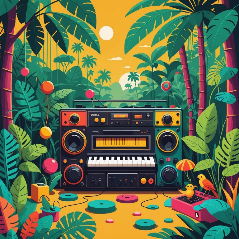 This track is a playful exploration of childlike wonder, blending traditional toy instruments with modern electronica to create an immersive, imaginative soundscape. The melody resembles a journey through a vibrant toy jungle, with each note representing a new playful discovery.