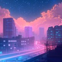 ambient synths evoke peaceful city twilight