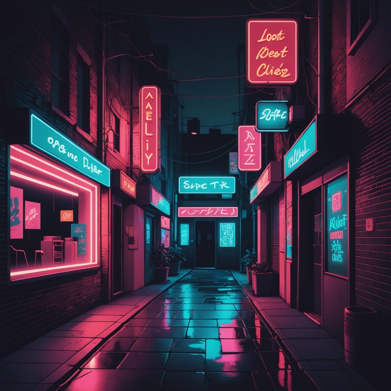 A dreamy blend of synth sounds creating an atmosphere filled with the odd charm of love under a neon glow. This track uses unconventional electronic tones to depict a romantic journey that is as peculiar as it is heartfelt, embodying a unique expression of affection in a digital age.