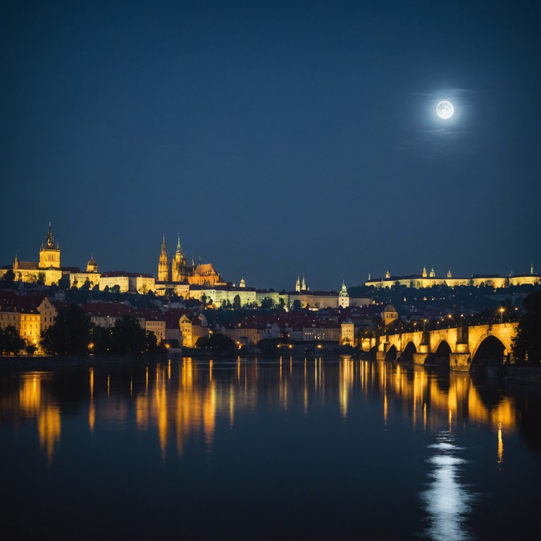 In this track, a delicate piano melody weaves through the soundscape of night time prague, capturing the essence of its ancient cobblestones and reflective, moonlit waters. The music serves as a bridge across time, linking the historic mystique of the city with the contemporary solitude of the night.