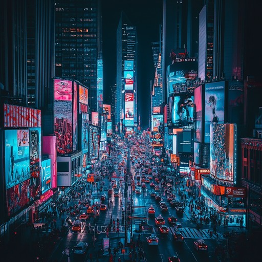 Dive into an urban night jam, highlighting eclectic beats and vibrant city atmosphere, blending street sounds, jazz elements, and electronic pulses.