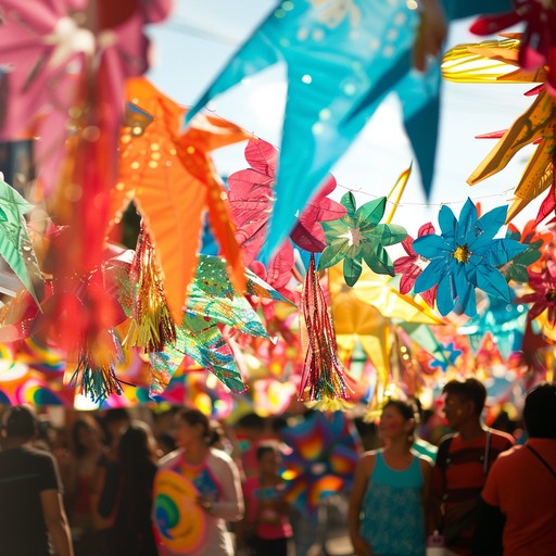 This vibrant orchestral fanfare bursts with the morning energy of carnival, featuring exhilarating string flourishes, powerful brass sections, and buoyant woodwind passages. The composition evokes images of colorful parades and lively communal celebrations, filled with spontaneous bursts of excitement and grandeur.