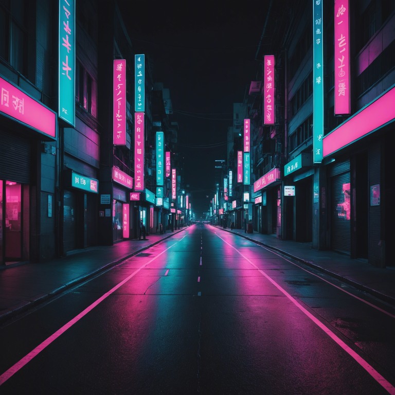 An evocative track designed for midnight city drives that blends modern electronic elements with a touch of retro futuristic charm. The music seamlessly shifts from uplifting to introspective, capturing the essence of a neon lit journey through an urban landscape, creating an atmosphere ripe for encounters filled with whispered secrets and intimate moments.