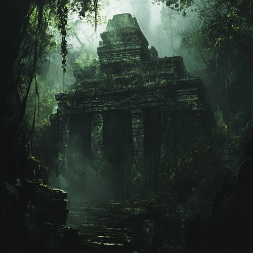 A tension filled instrumental unfolding ancient mysteries with ethnic intricacies, blending traditional instruments and modern tension building techniques. The piece sets an eerie and suspenseful atmosphere, evoking images of hidden temples and lost civilizations. Through the melodic interplay of ethnic instruments, it weaves a tapestry of intrigue and wonder.