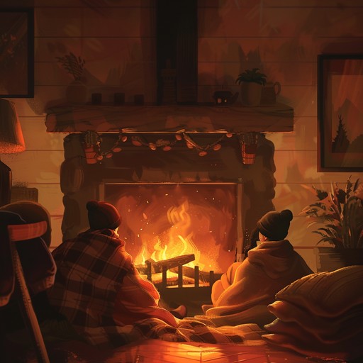 A heartwarming folk composition with a focus on warm, gentle acoustic guitar tones, evoking imagery of cherished evening gatherings and personal stories shared by the fireside. The music aims to create an intimate, nostalgic atmosphere that invites reflection and comfort.