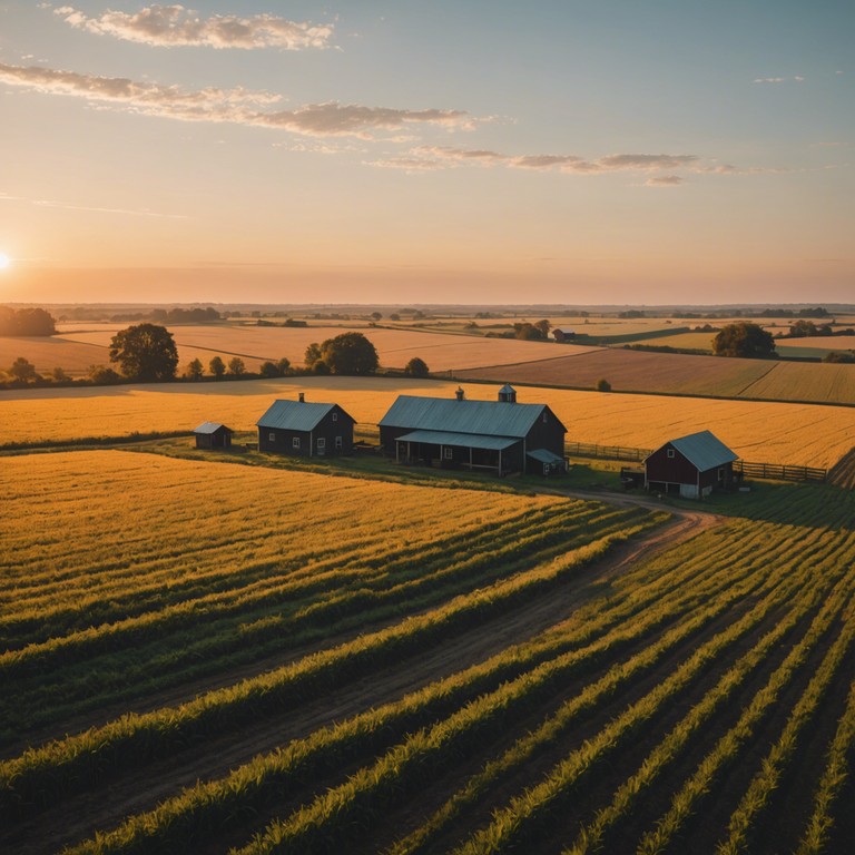 Imagine a tranquil sunset cascading over a lush green farm as gentle tones from an acoustic guitar act as the perfect soundtrack to a quiet evening. This melody captures the essence of peace and relaxation found in the countryside