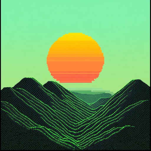 A retro themed composition that captures the essence of early morning through the nostalgic lens of 8 bit sounds. Delightfully playful yet soothing, this track mimics the first light of dawn using the cheerful blips and bleeps of classic arcade games. The music progresses as the sun rises, introducing brighter and livelier melodies that embody the fresh, hopeful start of a new day A retro themed composition that captures the essence of early morning through the nostalgic lens of 8 bit sounds. Delightfully playful yet soothing, this track mimics the first light of dawn using the cheerful blips and bleeps of classic arcade games. The music progresses as the sun rises, introducing brighter and livelier melodies that embody the fresh, hopeful start of a new day