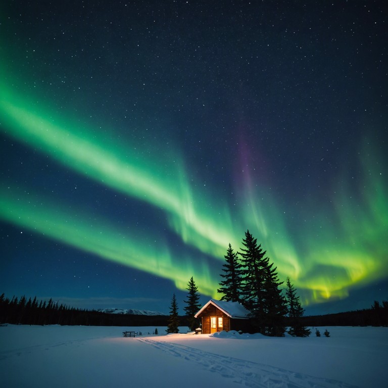 Imagine a chilling winter's night where the air itself crystallizes, and each snowflake dances rhythmically to an unseen melody played by a masterful orchestra. This song captures the serene yet vibrant essence of winter holidays, using sophisticated string orchestrations to create a soundscape that echoes through the frosty air, inviting listeners into an enchanting world of icy wonder.