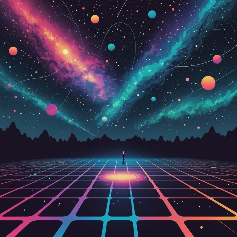 An instrumental track where the cosmos and dance pop merge in endless rhythm driven by the haunting melody of a theremin. This composition encapsulates a journey through a starlit sky with pulsating beats and ethereal undertones that invite the listener to dance among the stars. The essence of celestial mystery is captured in this otherworldly dance anthem.