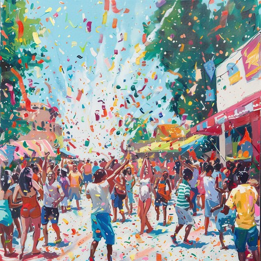 A vibrant festival scene with the lively sound of the accordion leading a cheerful polka dance. The rhythm is engaging, with foot tapping beats and joyous melodies, evoking the spirit of a summer carnival. Ideal for creating an atmosphere filled with happiness and togetherness, perfect for a lively crowd.