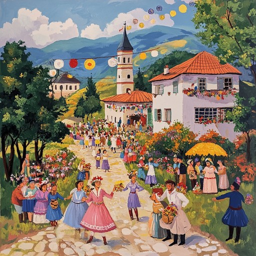 A cheerful instrumental capturing the essence of bulgarian village festivities, with lively accordion melodies celebrating togetherness.