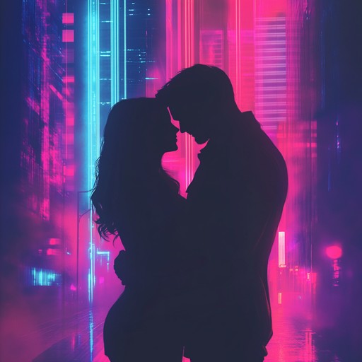 A mesmerizing exploration of nocturnal desires, where soft, ethereal synth rhythms caress the senses in a dreamy embrace. Neon lights reflect off urban landscapes, painting scenes of intimate encounters and passionate whispers. Each synth wave weaves a tapestry of electric romance, creating an unforgettable journey into the heart of the night.