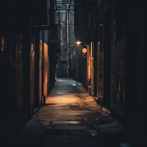 Explore the hidden corners of a city with a haunting melody, weaving through layers of shadowy textures and eerie ambient noises. The slow, deliberate pace builds an introspective and slightly unsettling aura, making listeners feel like they're wandering through forgotten urban alleyways at night.