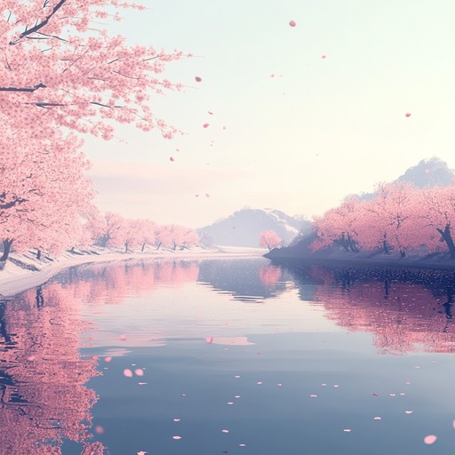 Whispers of the wind is an instrumental piece that captures the tranquil beauty of nature, blending soft melodies with traditional japanese instruments to create a serene and immersive experience reminiscent of an anime journey through peaceful landscapes.