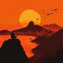 a majestic instrumental bossa nova depicting rio's sunset serenity.