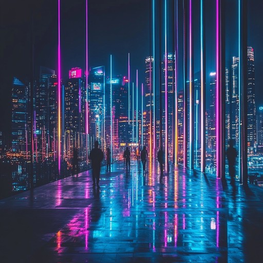 A catchy bedroom pop instrumental that blends synth melodies and groovy beats to evoke the exhilarating atmosphere of a city at night.