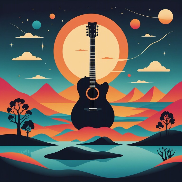 An exploration of mental and auditory limits with vibrant guitar solos and layered effects creating an expansive psychedelic experience.