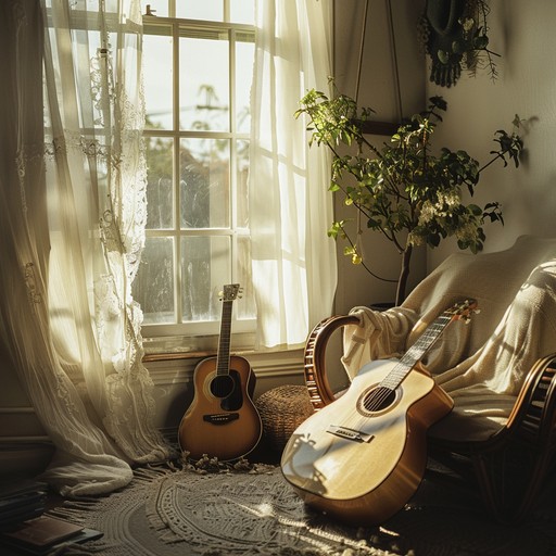 Warm and inviting, this track captures the essence of sunlight streaming through windows, filling your room with positivity and peace. Dreamy guitars and light synths blend harmoniously to craft a soundscape perfect for unwinding or starting your day with a smile.