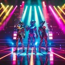 exciting funky grooves meet glittering glam rock tones