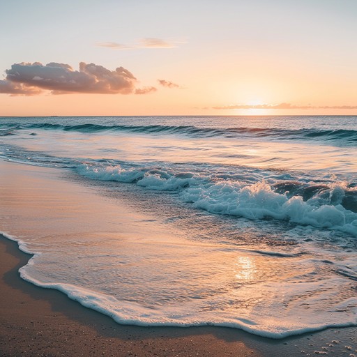 Picture yourself at the coastline as the sun dips below the horizon, accompanied by a gentle piano melody and the sound of waves. This ambient pop piece is designed to invoke a sense of relaxation and peace, an auditory escape to a tranquil oceanic setting.