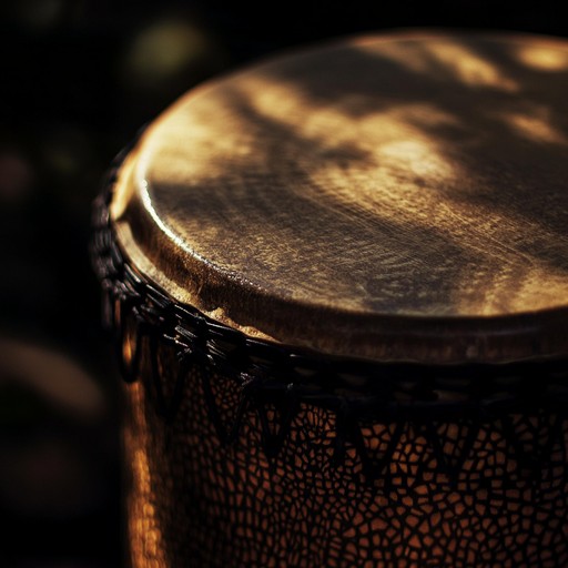 Journey into an enigmatic landscape where captivating rhythms meet haunting melodies in this instrumental rumba. The congas' pulsating heartbeat and the guitar's subtle harmonics transport you to a world of intrigue and exotic allure.