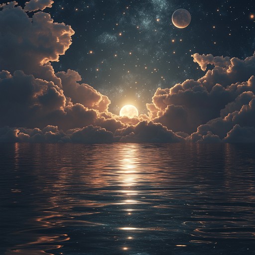 Experience a serene odyssey through shimmering synths and gentle rhythms that transport you to a peaceful, star filled universe. This instrumental track envelops you in a soothing atmosphere, perfect for relaxation and contemplation.