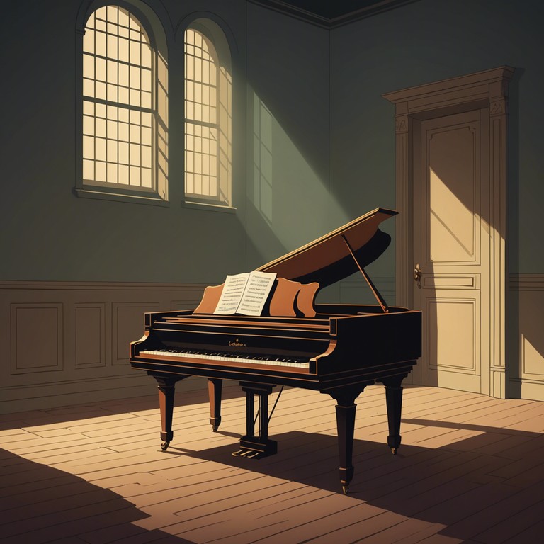 An instrumental track styled in the baroque tradition, echoing deep reflections through its detailed harpsichord melodies, eliciting feelings of melancholy and contemplation of forgotten dreams.