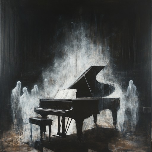 An instrumental piece that combines the energy of dark cabaret with gothic overtones, featuring driving piano rhythms and haunting melodies that conjure images of a shadowy midnight dance.