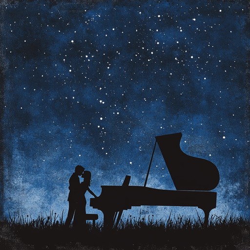 An emotive instrumental that paints a picture of a serene night under the stars, where deep emotions of love and yearning are expressed through gentle piano melodies