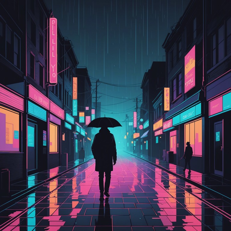 This track captures the essence of feeling isolated amidst the vibrant life of seoul through melancholic melodies and deep electronic beats. The music conveys a sense of solitude as one wanders the lit streets of the city, reflecting on personal moments of solitude amidst the crowd.