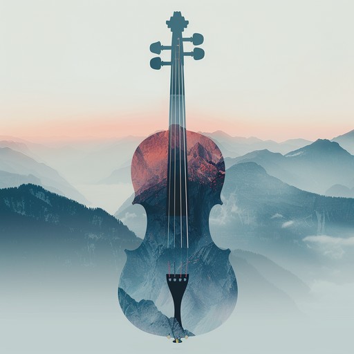 This track should evoke the feeling of standing atop a windswept mountain in appalachia, with strings and percussion leading a journey through the rugged landscape. Reflect the blend of tradition and the echoing vibes of nature in every melody.