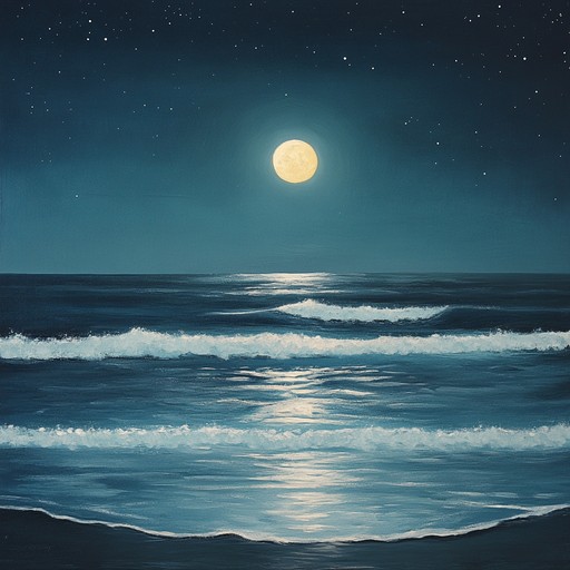 A composition that captures the essence of night time tranquility, featuring soft, shimmering melodies and reverb drenched tones. This piece flows like a gentle breeze, evoking serene, dreamlike imagery perfect for introspection and gentle relaxation