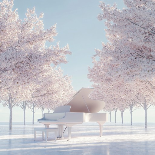 An emotive piano piece evoking tender moments shared under sakura trees, reflecting the essence of anime's most touching scenes.