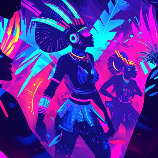 An instrumental track that pushes the boundaries of samba music by infusing futuristic electronic sounds with traditional brazilian rhythms. The song features vibrant percussion, syncopated beats, and layered synths creating an energetic and captivating atmosphere that transports listeners to a high tech carnival in rio.