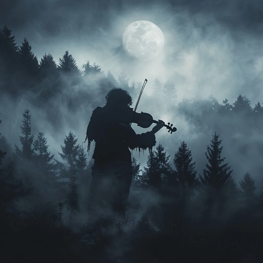 A mysterious, slow paced instrumental that captures the spooky essence of an old appalachian folktale. The eerie fiddle interplays with sparse, darkly plucked strings, creating an atmosphere of suspense and dread, as if the ghosts of the holler are whispering their long forgotten stories into the night air.