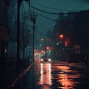 a mellow blend of beats and ambient city sounds