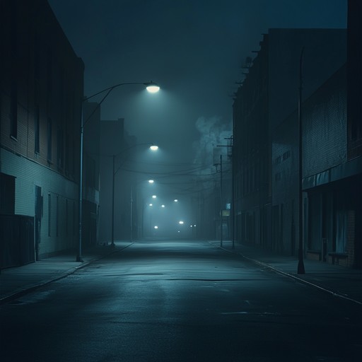 An unsettling blend of dark, pulsating grime beats with haunting melodies that evoke images of deserted city streets under flickering streetlights. The track weaves atmospheric synthesizers with heavy basslines and unsettling sound effects to create a sense of unease and tension, immersing the listener in a nocturnal urban landscape where shadows seem alive.