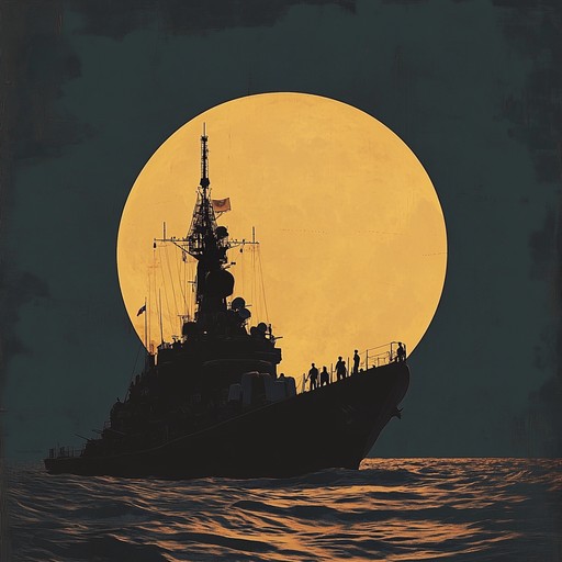 This evocative track takes you to a quiet, dark night on a russian navy ship, where the anxiety of the crew unfolds in a tense and dramatic melody.