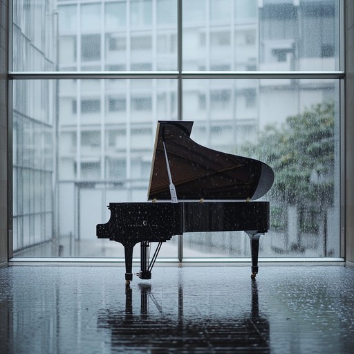 An evocative instrumental track that depicts the melancholy of tokyo’s rain filled streets. It uses emotive piano melodies and gentle electronic sounds to create a reflective and sorrowful mood, immersing the listener in a somber tokyo night.