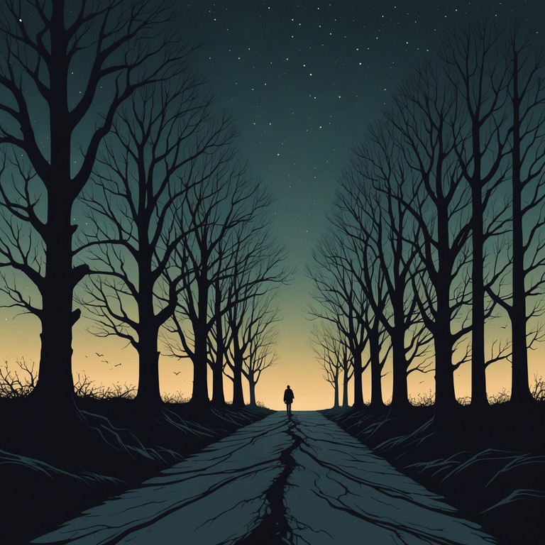 An instrumental piece that captures the essence of anguish and isolation with an eerie electric guitar as the primary voice. The track portrays a lonely night walk through forgotten paths where every footstep echoes a deeper descent into one’s own thoughts. An ideal soundscape for reflecting on past sorrows and contemplative solitude.