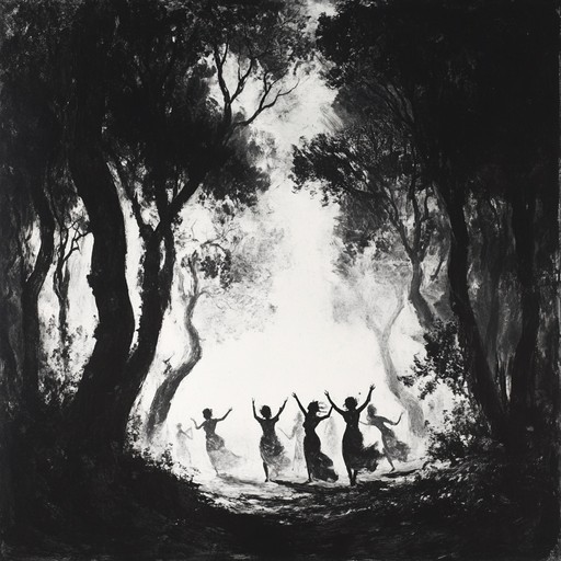 A lively and rhythmic composition invoking the primal joy of ancient forest rituals. Featuring the banjo and layered percussion, it's perfect for energetic celebrations and spirited dances amidst the woodland's enchanting aura.