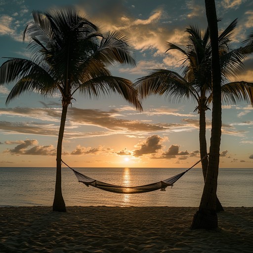 Imagine a sunny afternoon on a tranquil island, the breeze gently rustling the palm leaves. Let the mellow reggae rhythm ease your mind, the bassline swimming through a sea of laid back melodies, creating a serene, worry free atmosphere that makes you feel like you're lounging on a hammock by the shore.