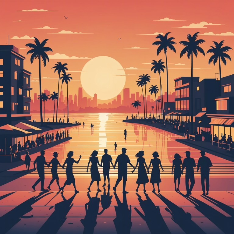 Imagine a musical piece that captures the essence of a vibrant beach and bustling city life merging together. The track combines traditional reggaeton rhythms with playful and bubbly synths, representing the joy of sunlit days and lively nights. Perfect for a party or a casual gathering, it brings the outdoor celebration vibe indoors.