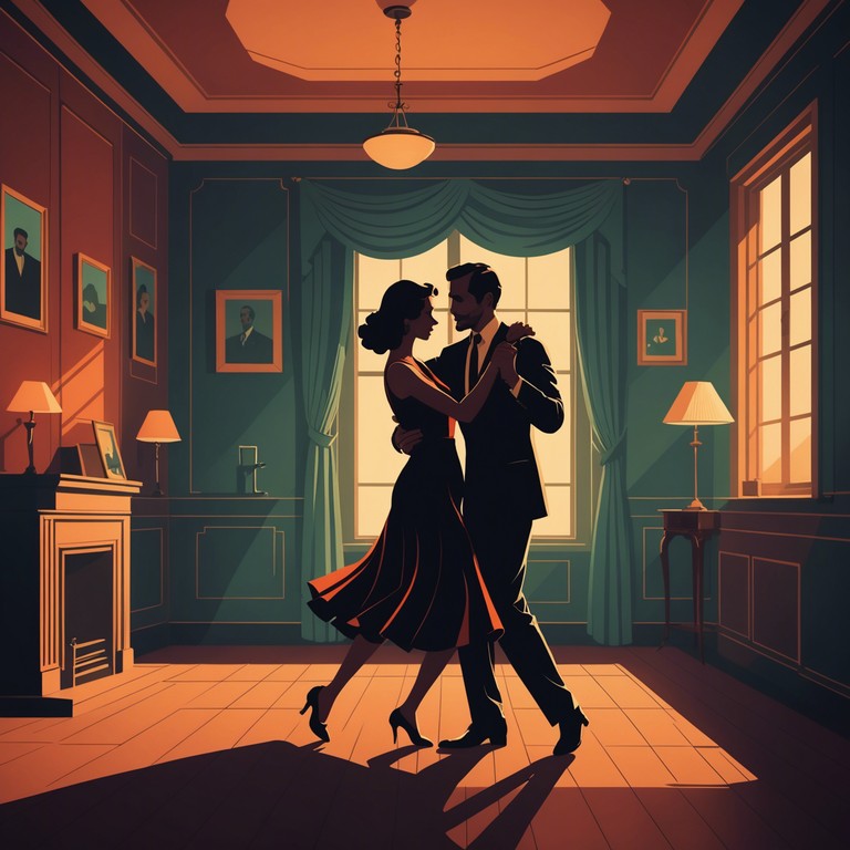 This instrumental piece radiates a serene aura, perfect for evoking a reflective, tranquil tango mood. Imagine slow steps cast under soft moonlight, where each note guides the dance with gentle persuasion.